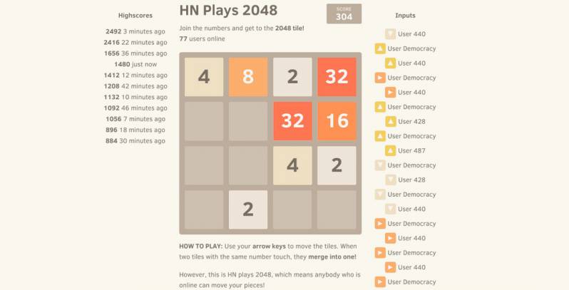 2048 staje się tytułem multiplayerowym… tak jakby