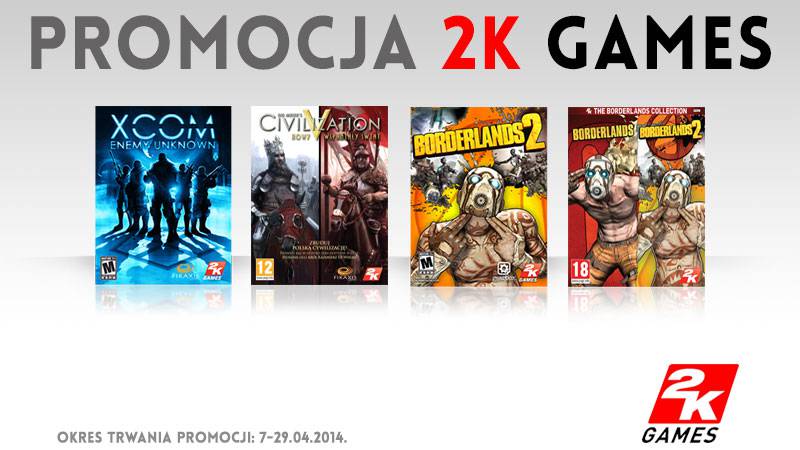 Gry od 2K Games w promocji na Gamedot.pl i w sklepach stacjonarnych