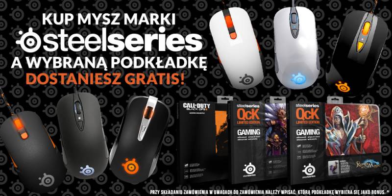 Kup mysz Steelseries – dostaniesz wybraną podkładkę gratis!