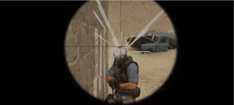 Jeden taki strzał na milion w Counter Strike:Source