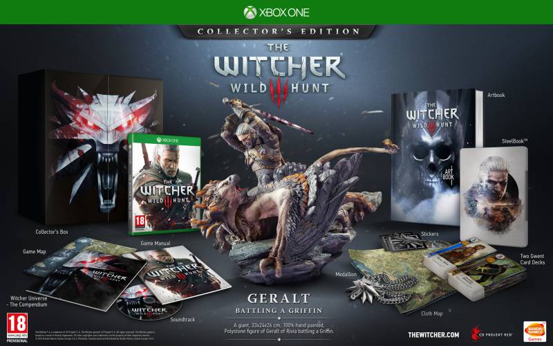 Edycja kolekcjonerska Wiedźmina 3 będzie najbogatsza na Xboksie One - gamedot.pl