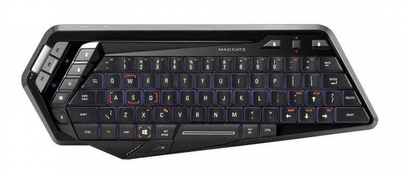 Mad Catz S.T.R.I.K.E. M – bezprzewodowa klawiatura do urządzeń mobilnych.