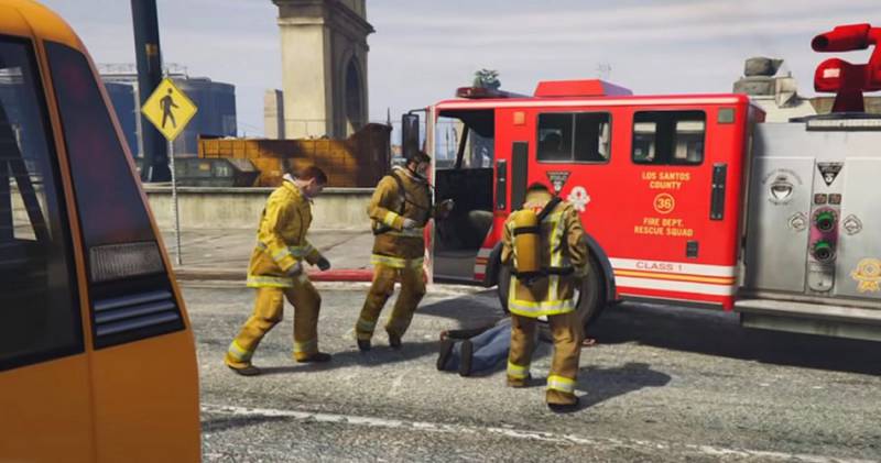 GTA V i brutalni strażacy, którzy ostudzą każdego