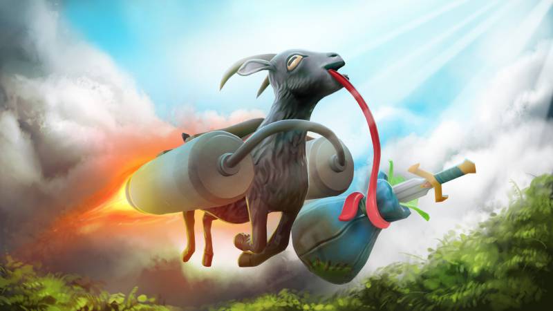 DOTA 2 wzbogacona o kozę z Symulatora Kozy? To możliwe…