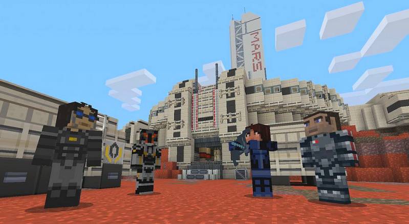Minecraft zmienia się w Mass Effecta