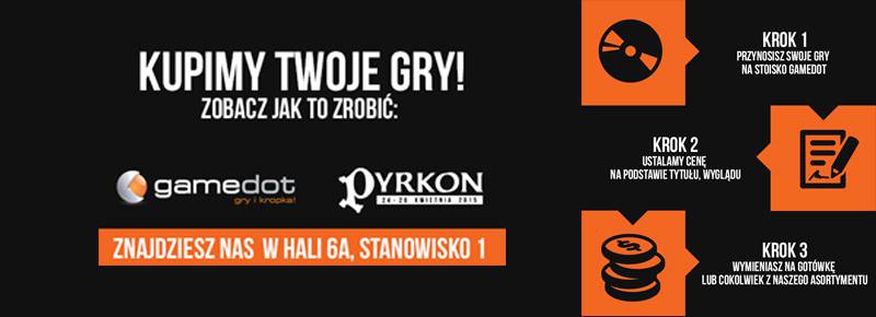 Masz gry, w które już nie grasz? Weź je na Pyrkon, a my je od Ciebie odkupimy!
