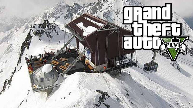 GTA V zasypane śniegiem