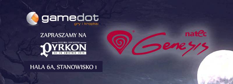 Gamedot na Pyrkonie – kupicie u nas akcesoria dla graczy Natec Genesis!