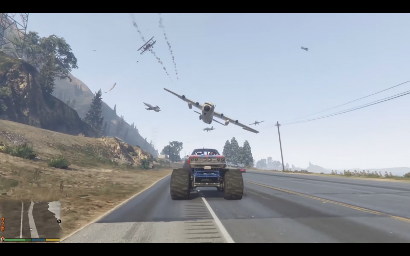 Samoloty kamikaze w GTA V