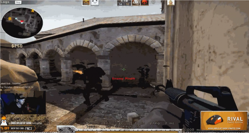 Ninja Olofmeister w akcji na swoim streamie