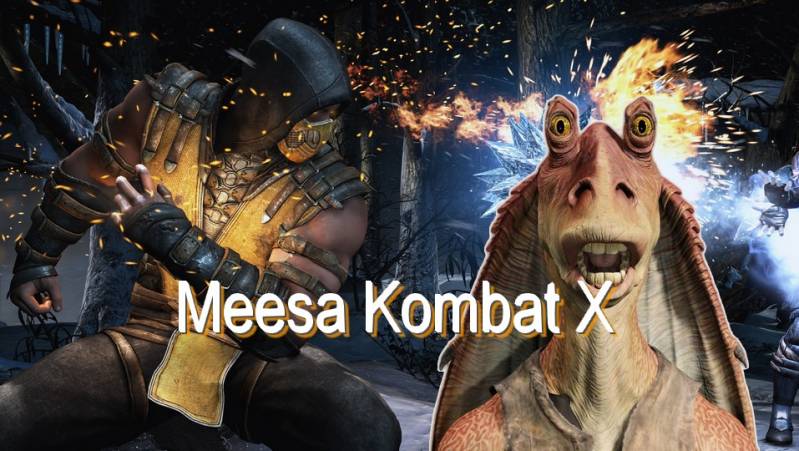 Jar Jar pasowałby do Mortal Kombat X. Meesa walczy