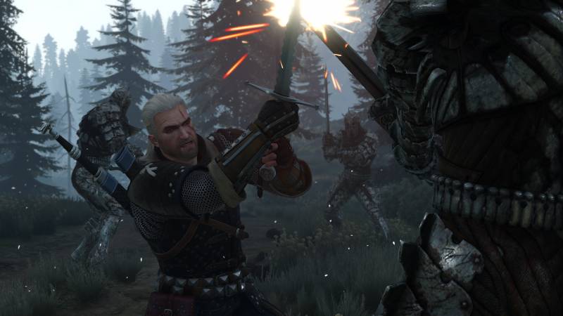 Geralt porusza się o wiele szybciej po kolejne łatce