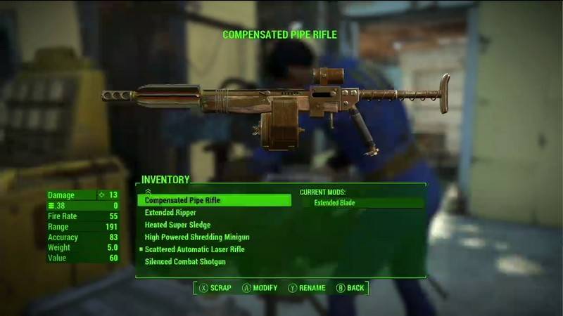 W Fallout 4 znajdziemy 50 podstawowych typów broni, które zmienimy na 700 sposobów!