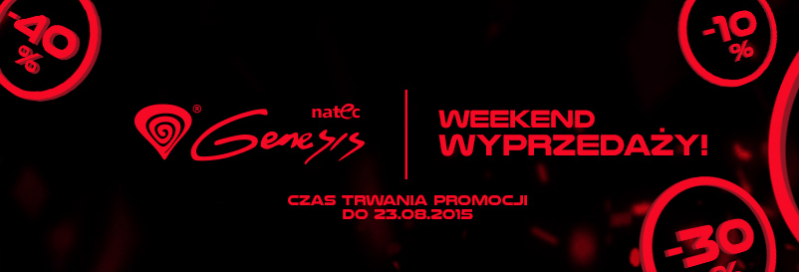 Weekendowa wyprzedaż Natec Genesis!