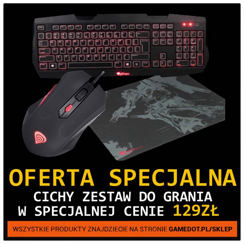 OFERTA SPECJALNA: Zestaw nocnego gracza od Natec Genesis za 129 zł!