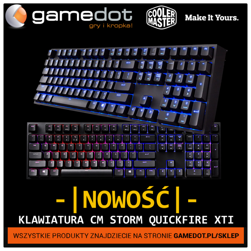 Klawiatura CM Storm Quickfire XTI Mechaniczna – sprzęt dla „prosów”