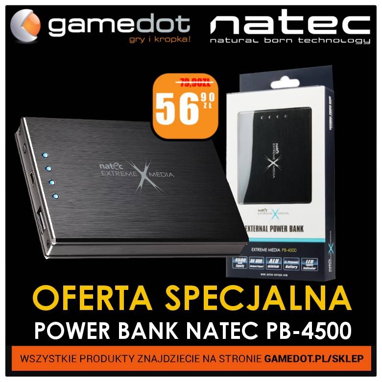 Zabrakło Ci prądu? Zaopatrz się w Power Bank Natec Extreme Media