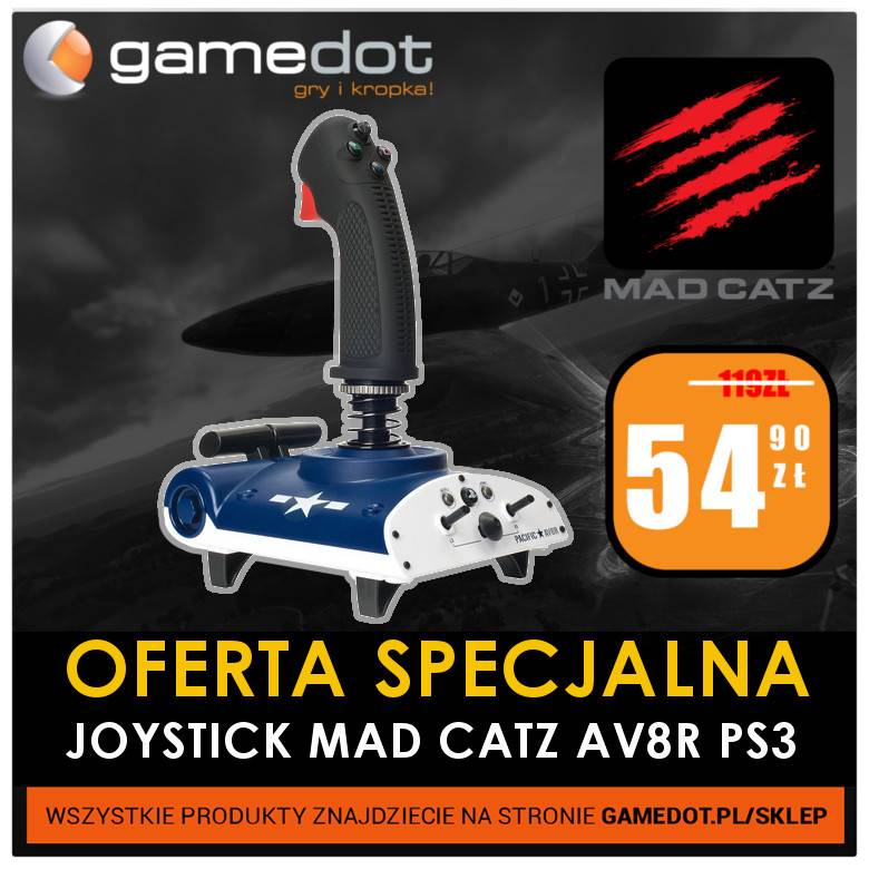 Zostań asem przestworzy  z joystickiem Mad Catz AV8R - gamedot.pl