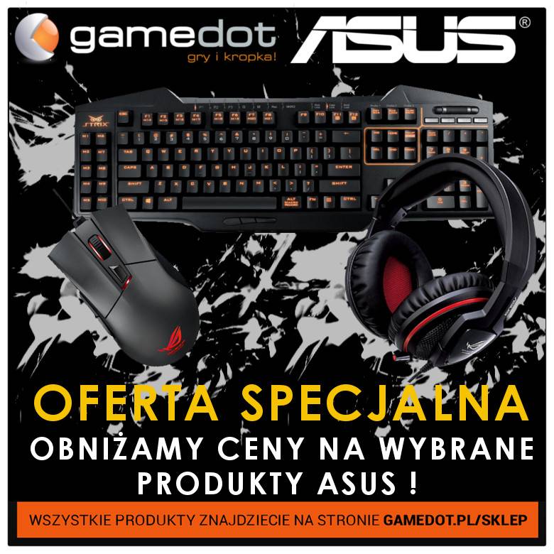 Promocja na wybrane produkty ASUSA z okazji Poznań Game Arena! - gamedot.pl