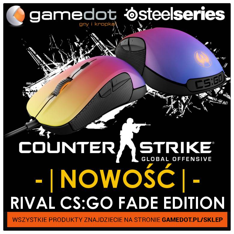 SteelSeries Rival CS:GO Fade Edition – must have dla graczy CS’a