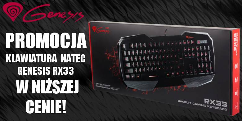 Promocja: Klawiatura Natec Genesis RX33 za 74,90 zł!