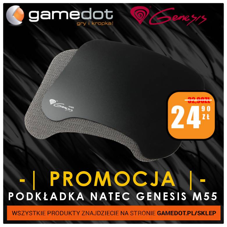 Promocja: Dwustronna podkładka Natec Genesis M55 za 24,90 zł! - gamedot.pl