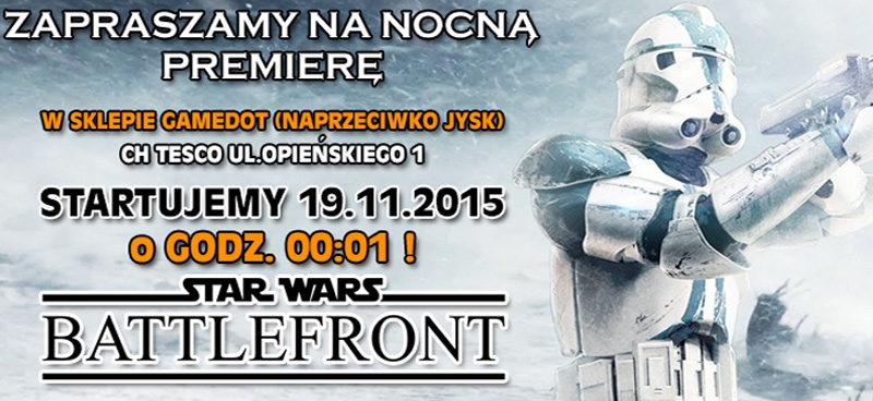 Nocna premiera Star Wars Battlefront w poznańskim sklepie Gamedot