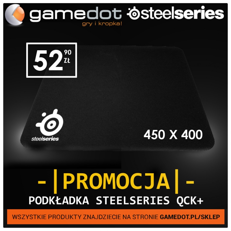 Podkładka pod Mysz Steelseries Qck+, czyli idealny prezent na Mikołajki - gamedot.pl