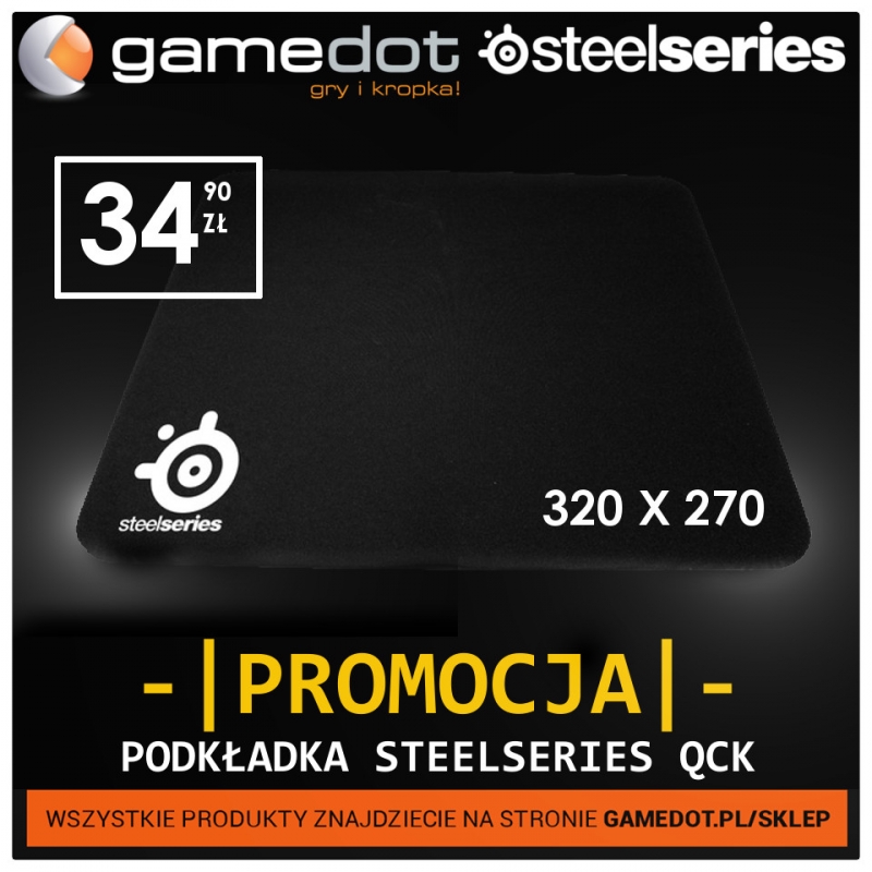 Podkładka SteelSeries  QCK również w promocyjnej cenie w sklepie Gamedot - gamedot.pl