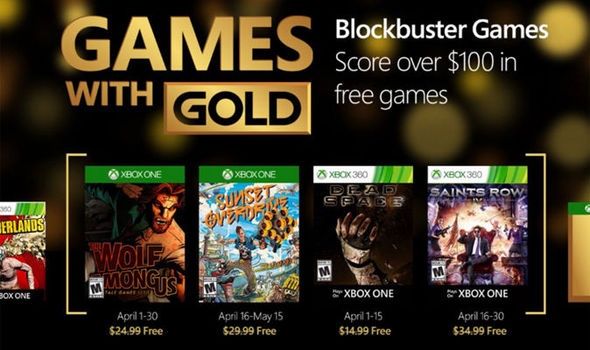 Games With Gold  - oferta na kwiecień