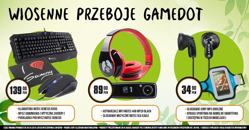 Kwietniowa promocja w sieci Gamedot
