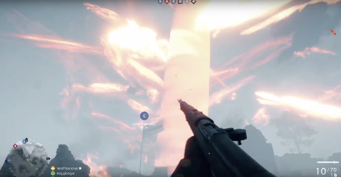 Spadający zeppelin czy ogniste tornado śmierci? Obczajcie mega glitch z Battlefielda 1