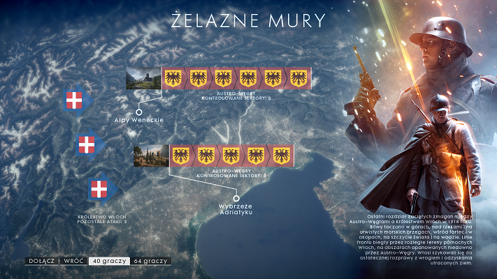Nowy tryb w Battlefield 1 - Operacje świetnie oddaje klimat I Wojny Światowej