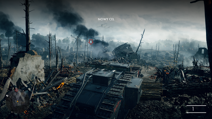 Gruba Bess czyli czołg Mark V - pierwsza misja w Battlefield 1