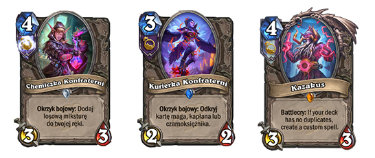 Hearthstone karty Gadżetonu