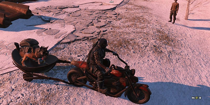 Motocyklem przez pustkowia - mod do Fallouta 4!