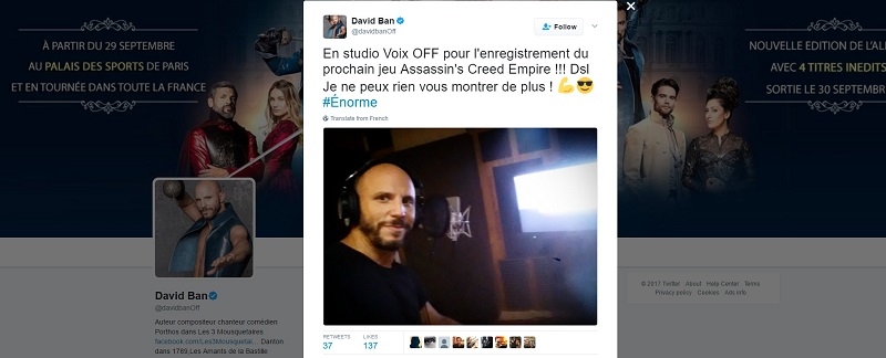 Aktor zdradził tytuł nowej części Assassin's Creed - gamedot.pl