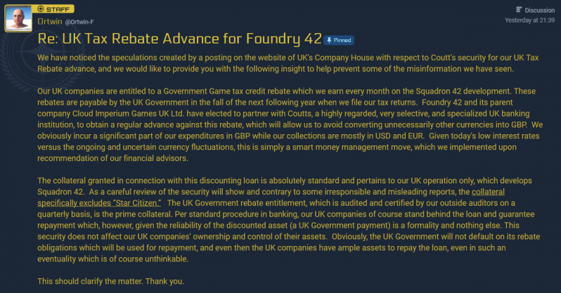 Twórcy Star Citizen zaprzeczają jakoby mieli problemy finansowe - gamedot.pl