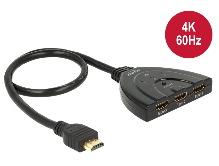 Trzy źródła, jeden ekran - przełącznik Delock HDMI UHD