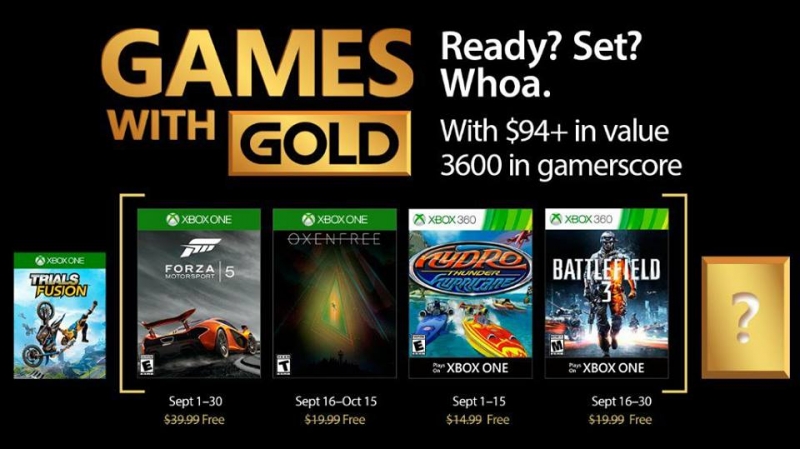 Poznaliśmy wrześniową ofertę Games with Gold - gamedot.pl