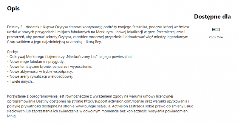 Poznaliśmy pierwszy dodatek do Destiny 2 - gamedot.pl