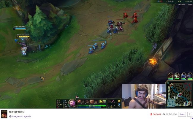 Rekord oglądających na Twitchu pobity przez powracającego toksycznego gracza League of Legends - gamedot.pl