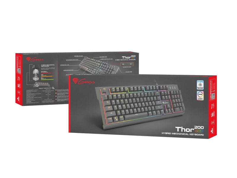 Genesis: nowa klawiatura hybrydowa Thor 200 RGB - gamedot.pl