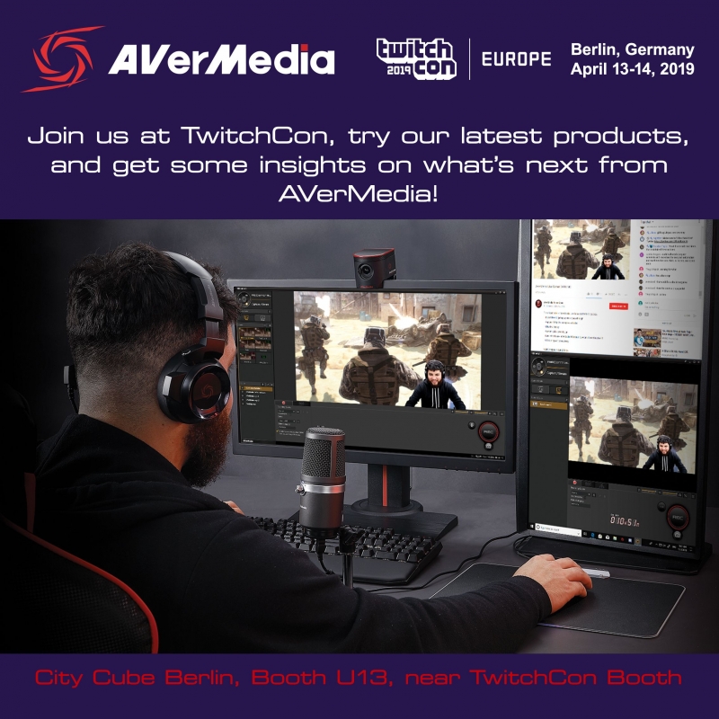 AVerMedia zaprasza na TwitchCon Europe 2019