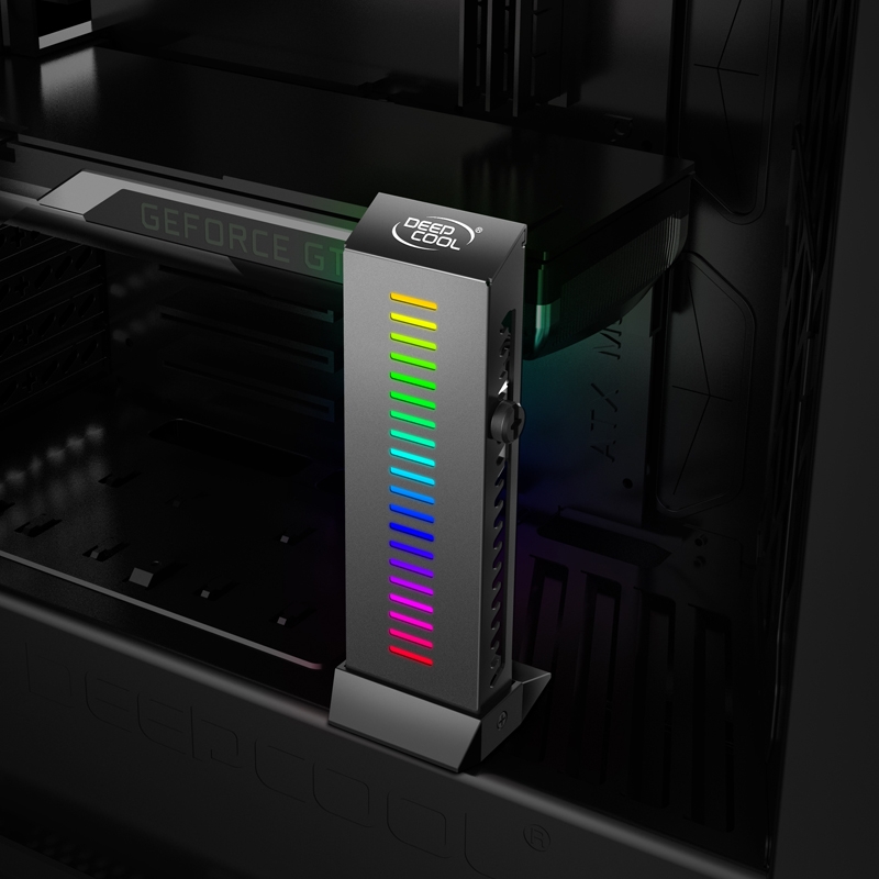 Deepcool wprowadza na rynek GH-01 A-RGB - regulowany, kolorowy uchwyt dla karty graficznej
