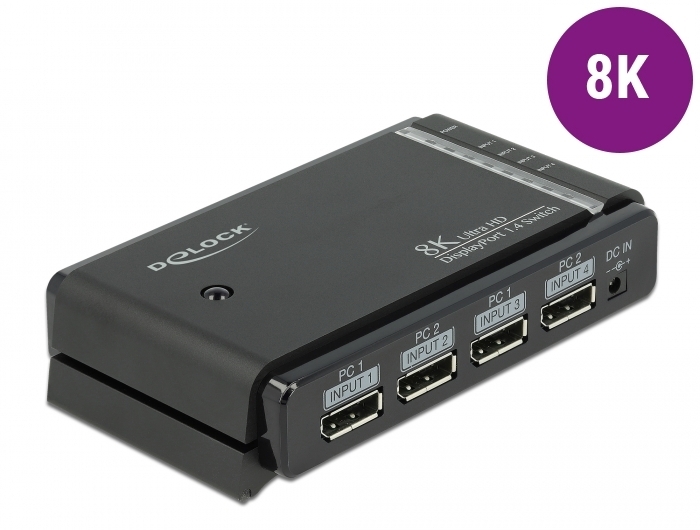 Delock wprowadza do oferty przełącznik DisplayPort 8K
