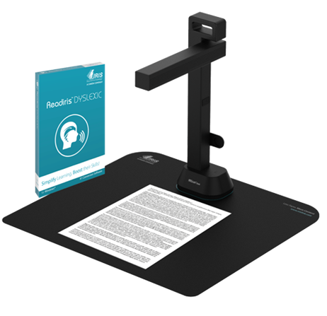 IRIScan Desk 6 Pro Dyslexic is a solution for dyslexia with a software and scanner all in one