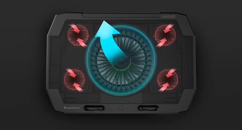 Premiera: Genesis Oxid 850 RGB - podstawka, która schłodzi nawet największe laptopy