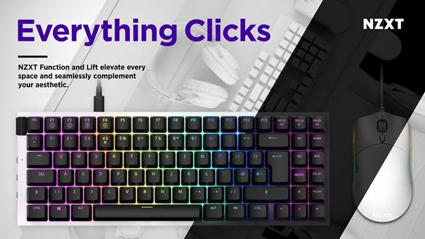Kultowa marka NZXT zaprezentowała nową mysz i klawiaturę mechaniczną dla graczy