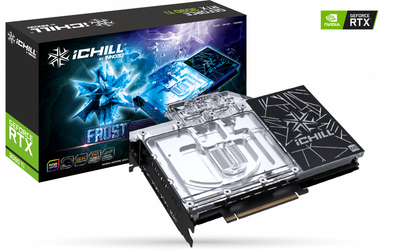 INNO3D GeForce RTX 3090 Ti iChill Frostbite - karta graficzna dla osób nie uznających kompromisów